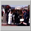 Father Burkiciak blesses the 404 Squadron Memorial